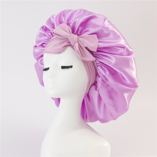 New Silk Bonnet For Sleeping Women Satin Bonnet Hair Bonnet Night Sleep Cap
