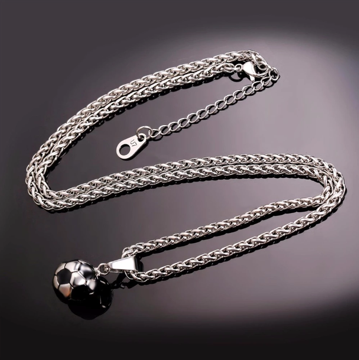 Score Big with our Soccer Ball Pendant - Kick Up Your Style Game!"