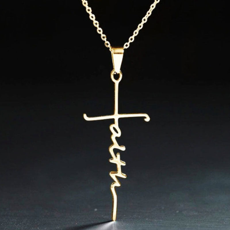 Faith Necklace "Divine Elegance: Faith Necklace - A Symbol of Strength and Grace"