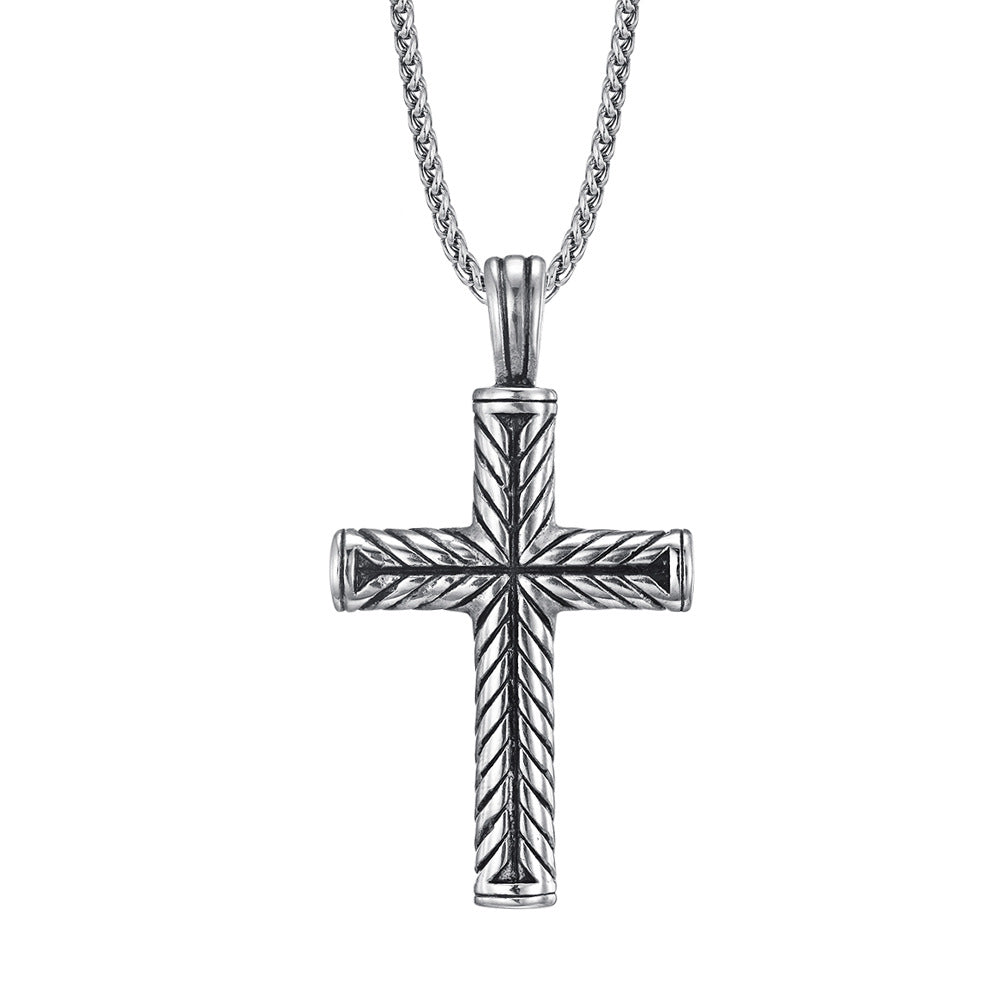 Men's Stainless Steel Casting Cross Pendant Cross