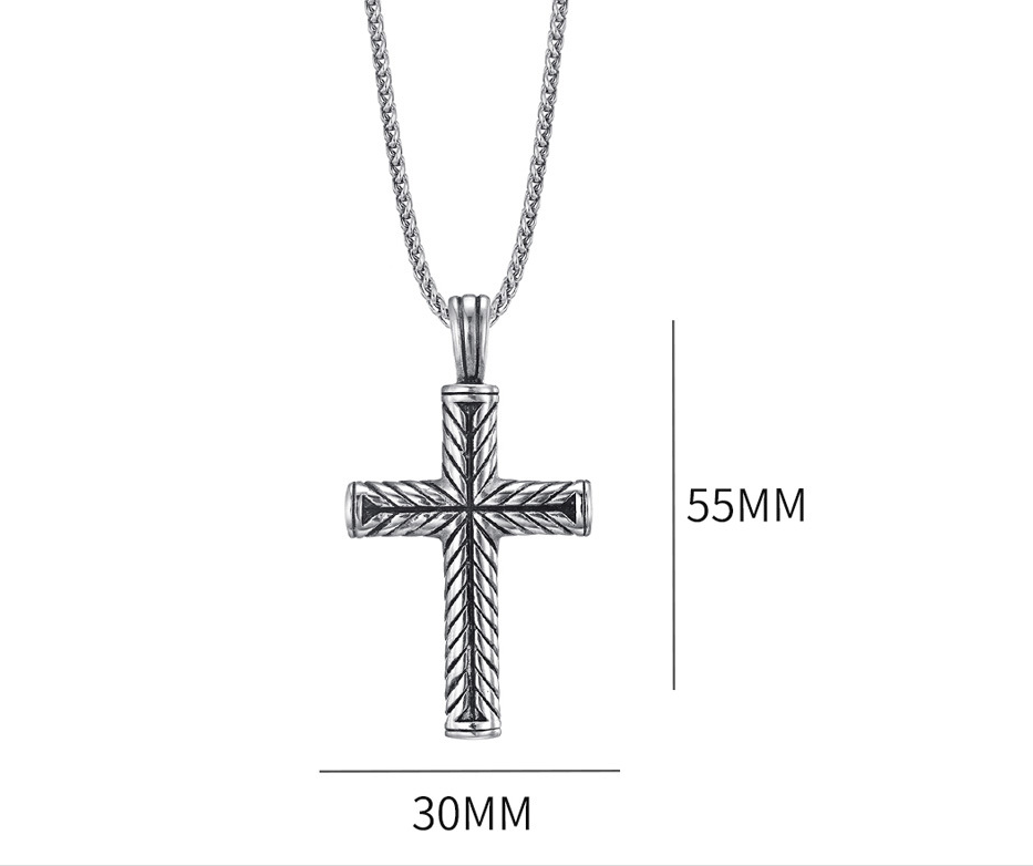 Men's Stainless Steel Casting Cross Pendant Cross