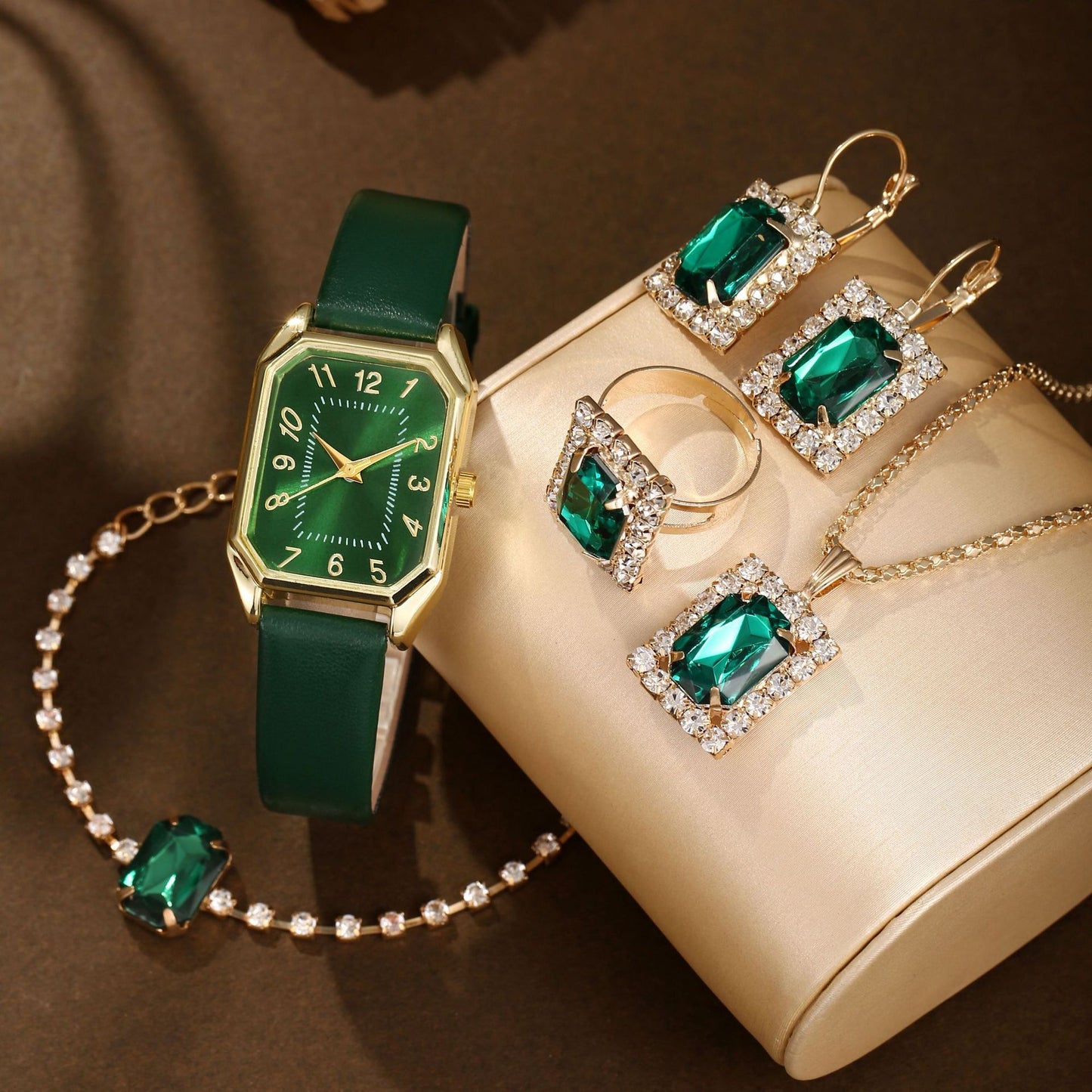 Fabbu SparkleTime™ Rhinestone Jewelry Watch Sets – 4 & 5 Piece Glam Sets