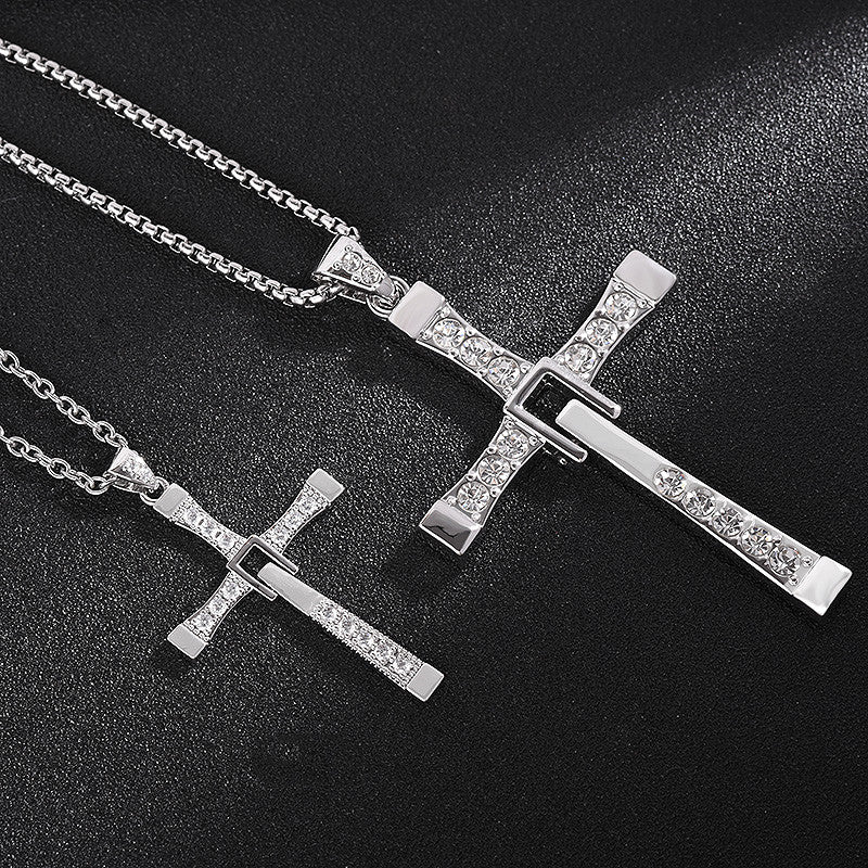 "Elevate Your Style with the Fast and the Furious-Inspired Cross Necklace Pendant!