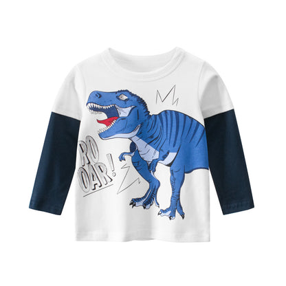 Blue Dino Long sleeve T- shirt
