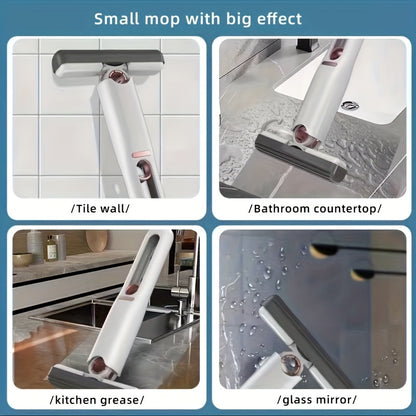 Portable Self-Squeezing Mini Mop – Compact, Lightweight & Versatile Cleaning Tool