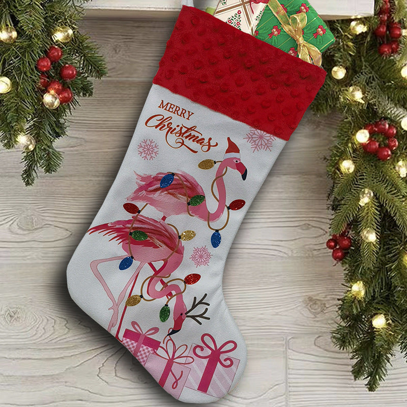 Pink Flamingo Christmas Stockings