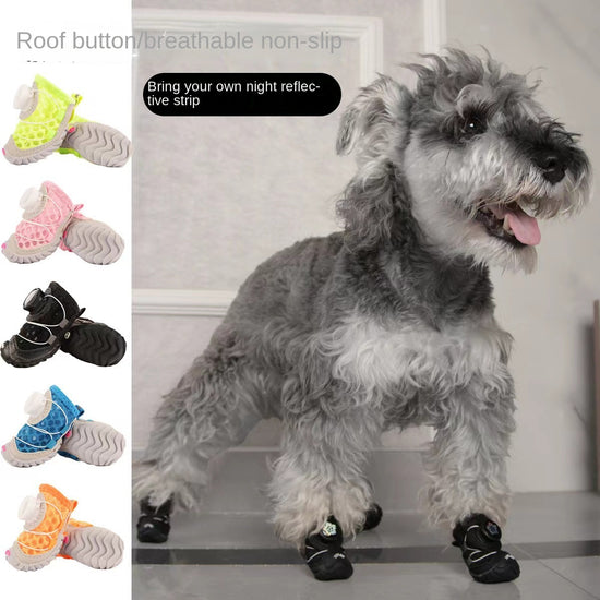 Dog shoes with soft sole and thin design small dog shoes for Teddy Pomeranian and Bear special dog shoes