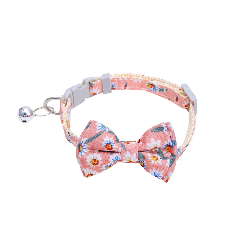 Collar For Small Dogs Christmas Quick Release Plaid Bow Tie Collar Necklace Cat Gato Colar Safety Elastic Bowtie With Bell