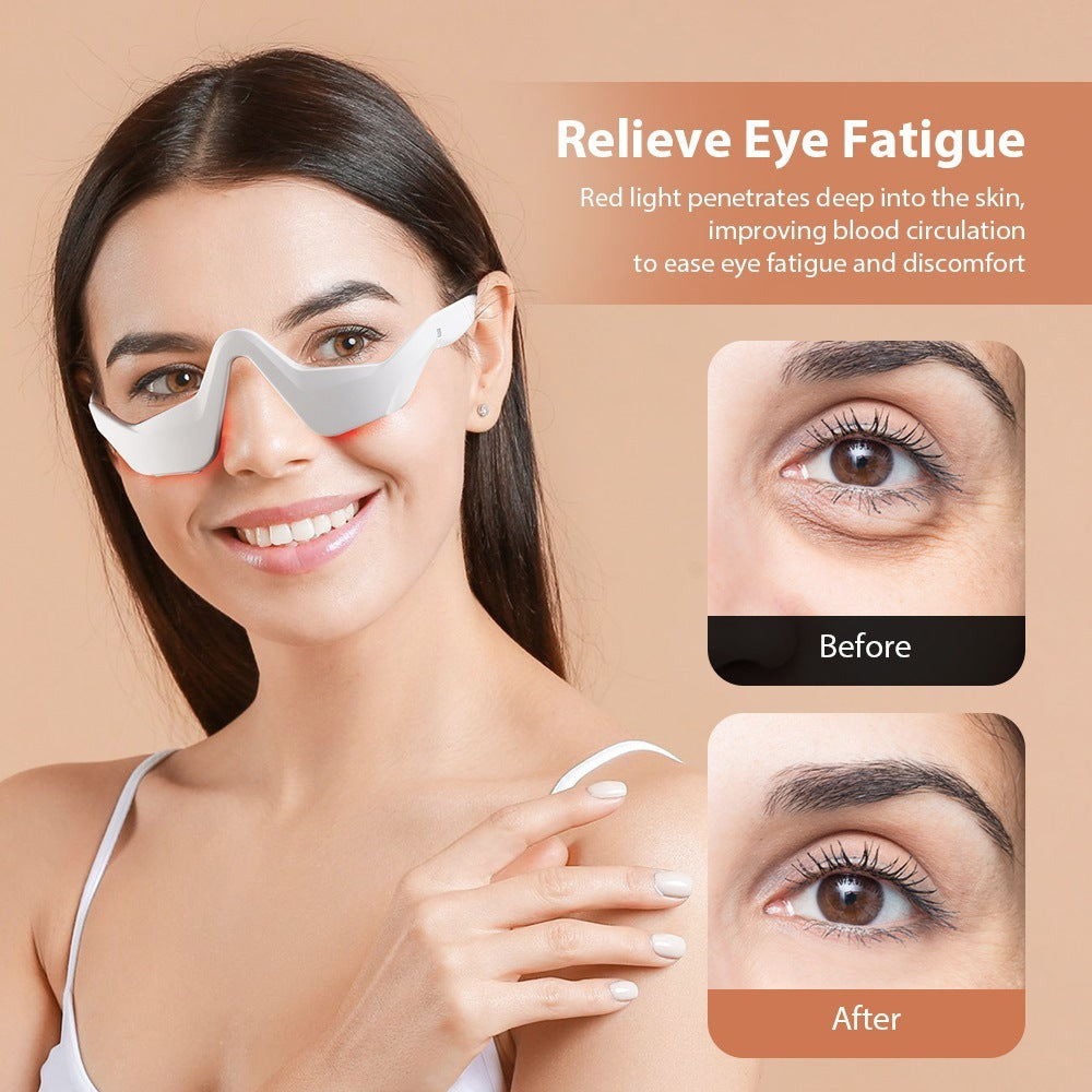 Red Light Eye Massager – Reduce Dark Circles & Eye Bags with Microcurrent Therapy