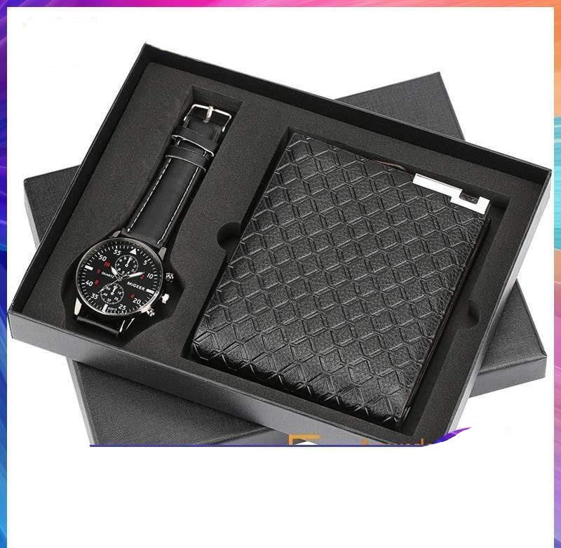 Men’s Classic Watch & Wallet Set – Timeless Style for Everyday Use