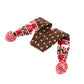 Christmas Dog Scarf | Knitted Winter Pet Scarf with Pom Poms – Cozy Holiday Accessory