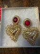 Vintage 1990s glam Bauer gold tone Earrings