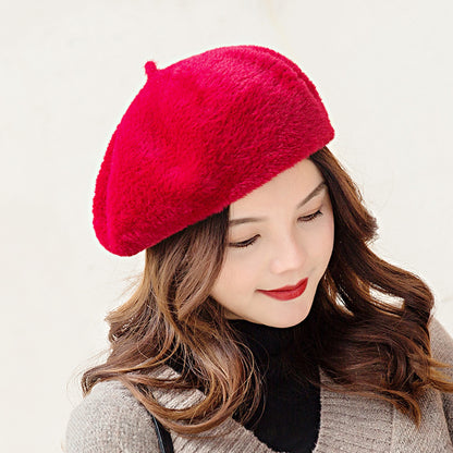 Women's Mink Faux Hair Beret...  OOh La La