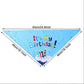 Pet Birthday Banner Pull Flag Birthday Hat Party Dog Paw Balloon Saliva Towel Bow Tie Pet Props