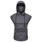 Mens Mask Button Sports Vest Hooded Splice Large Open-Forked Male Vest May 4Th
