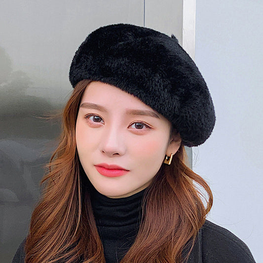 Women's Mink Faux Hair Beret...  OOh La La