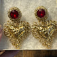 Vintage 1990s glam Bauer gold tone Earrings