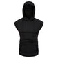 Mens Mask Button Sports Vest Hooded Splice Large Open-Forked Male Vest May 4Th