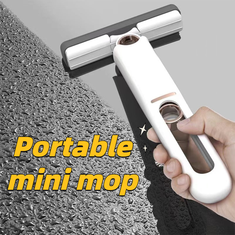 Portable Self-Squeezing Mini Mop – Compact, Lightweight & Versatile Cleaning Tool