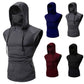 Mens Mask Button Sports Vest Hooded Splice Large Open-Forked Male Vest May 4Th
