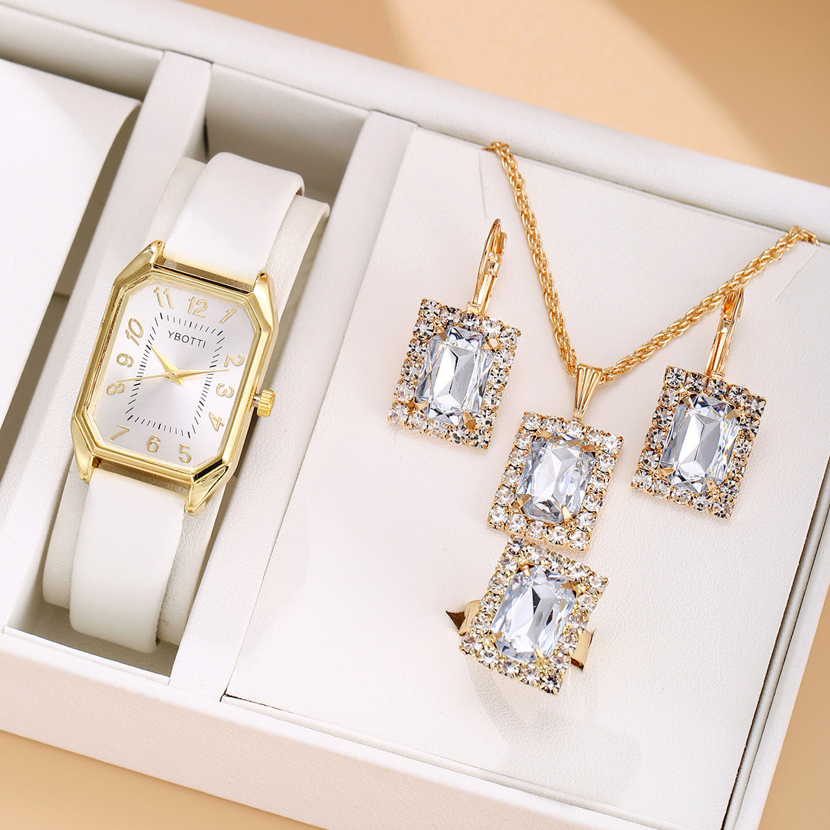 Fabbu SparkleTime™ Rhinestone Jewelry Watch Sets – 4 & 5 Piece Glam Sets