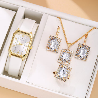 Fabbu SparkleTime™ Rhinestone Jewelry Watch Sets – 4 & 5 Piece Glam Sets