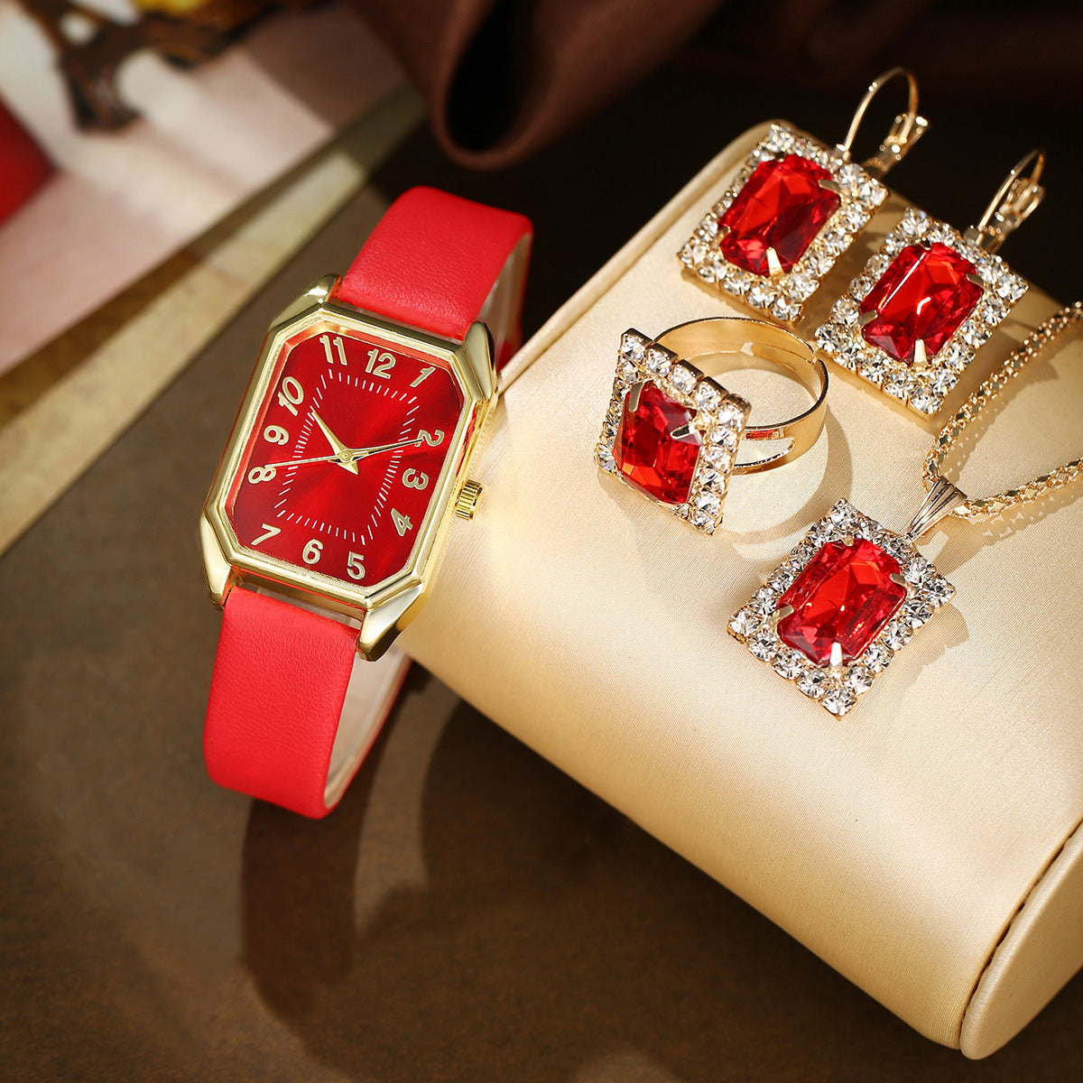 Fabbu SparkleTime™ Rhinestone Jewelry Watch Sets – 4 & 5 Piece Glam Sets