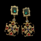 90s glam door knocker earrings