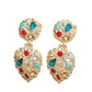 Vintage Court Style Baroque Rhinestone Earrings