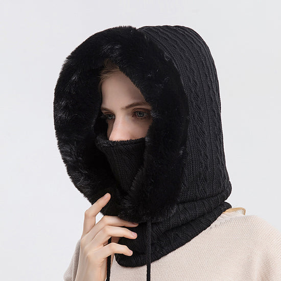 FabbuFinds Plush Convertible Hood with Built-In Mask – Instantly Turn Any Outfit Into a Hoodie!