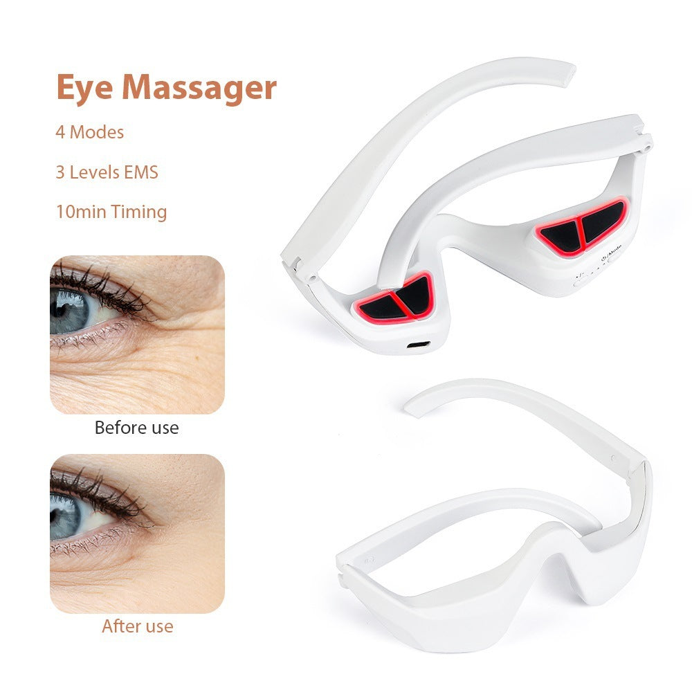 Red Light Eye Massager – Reduce Dark Circles & Eye Bags with Microcurrent Therapy