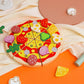 Pizza Puzzle for Children- Role Playing wooden toys