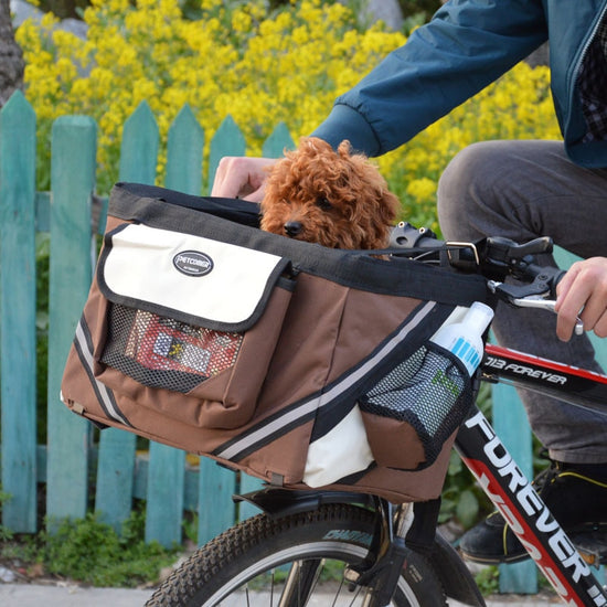 "Travel with me"   Bike Handle Bar bike Pet Carrier