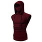 Mens Mask Button Sports Vest Hooded Splice Large Open-Forked Male Vest May 4Th