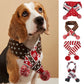 Christmas Dog Scarf | Knitted Winter Pet Scarf with Pom Poms – Cozy Holiday Accessory