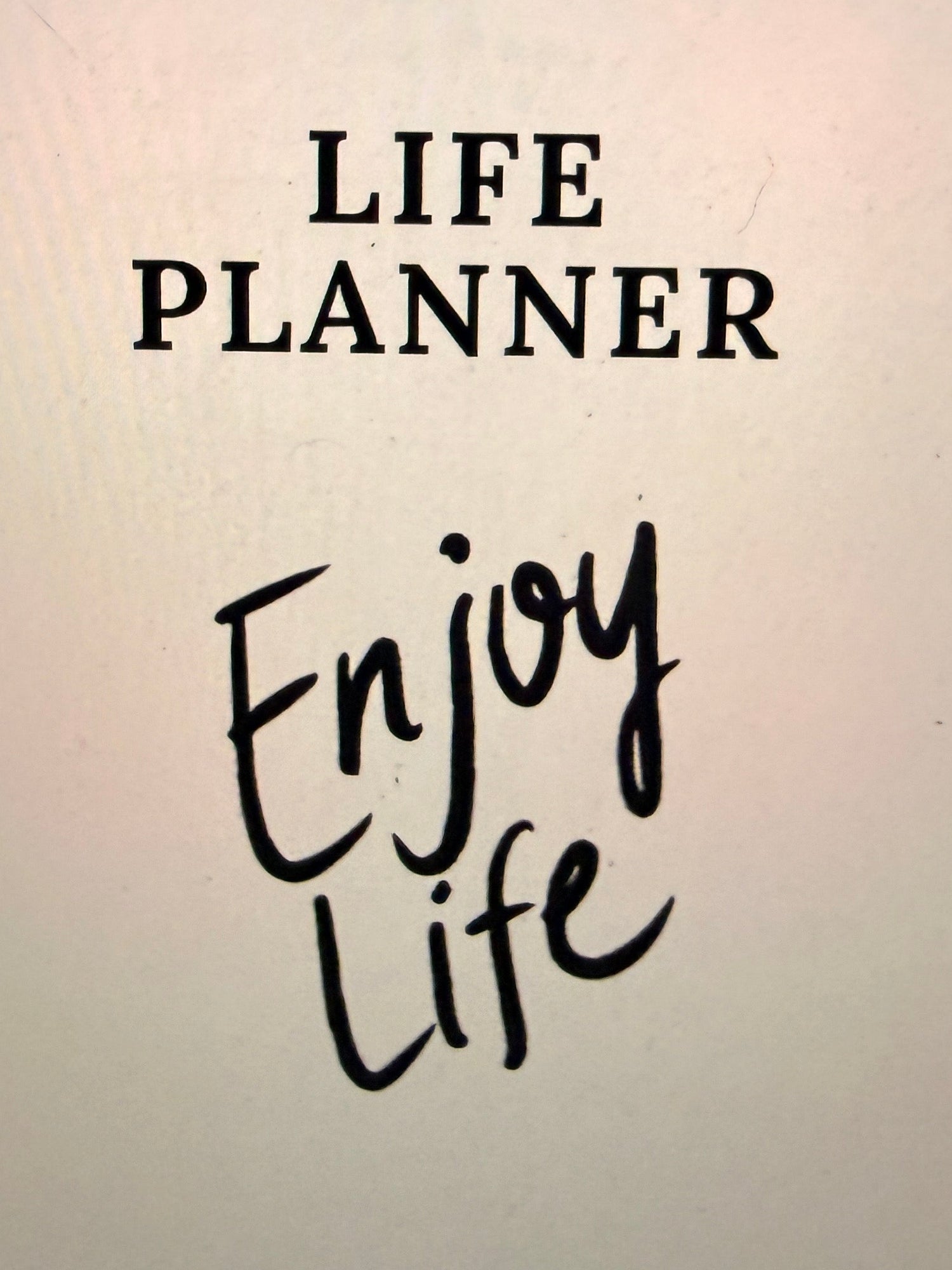 Life planner with &