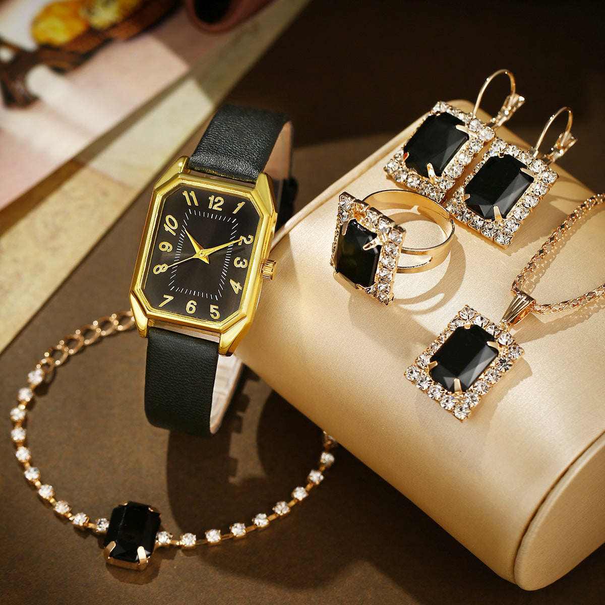 Fabbu SparkleTime™ Rhinestone Jewelry Watch Sets – 4 & 5 Piece Glam Sets