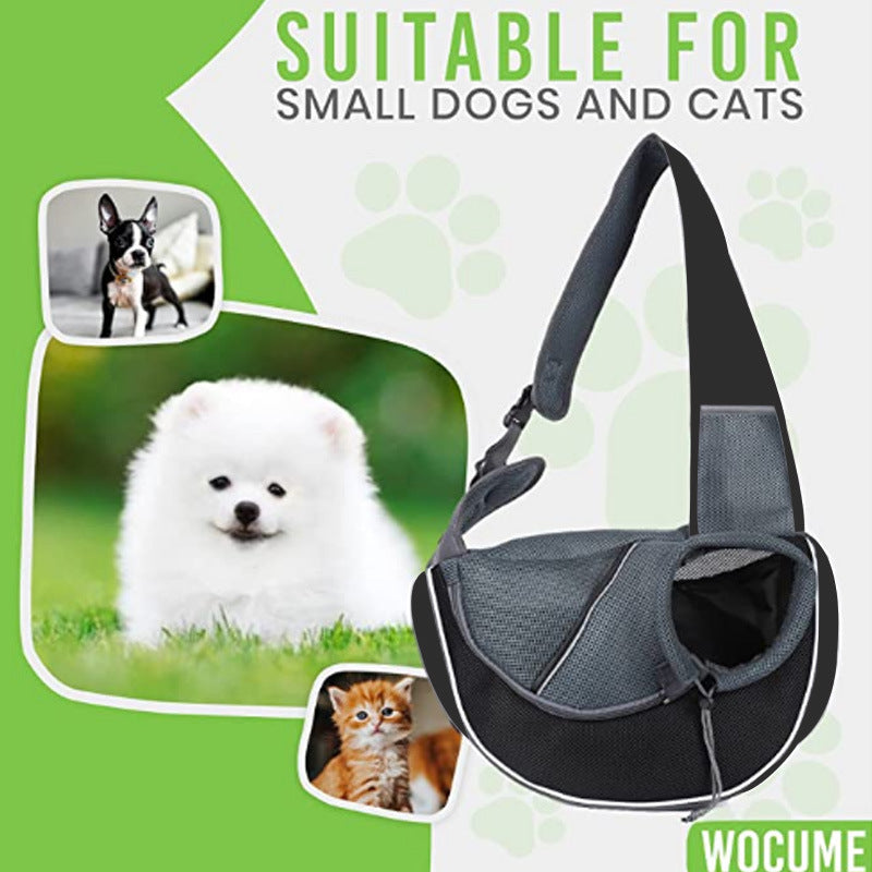 Comfortable & Breathable Pet Carrier Bag – Durable, Easy-to-Clean with Drawstring & Zipper for Secure Travel**