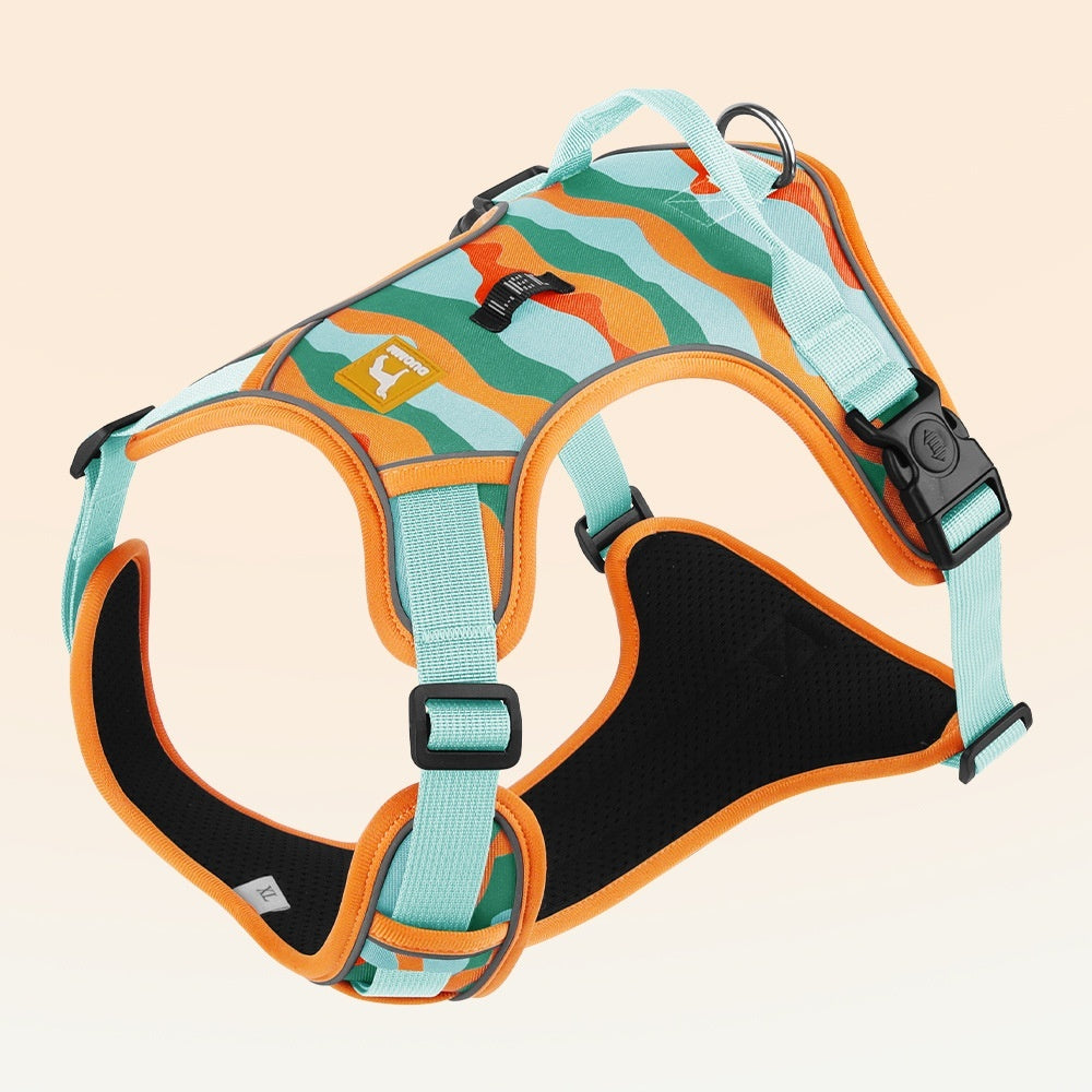 Adjustable No-Pull Dog Harness with Safety Handle – Breathable Outdoor Vest for Small to Large Dogs