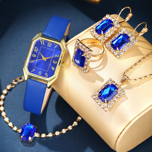 Fabbu SparkleTime™ Rhinestone Jewelry Watch Sets – 4 & 5 Piece Glam Sets