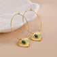 Vintage Style Love Pendant Earrings.
