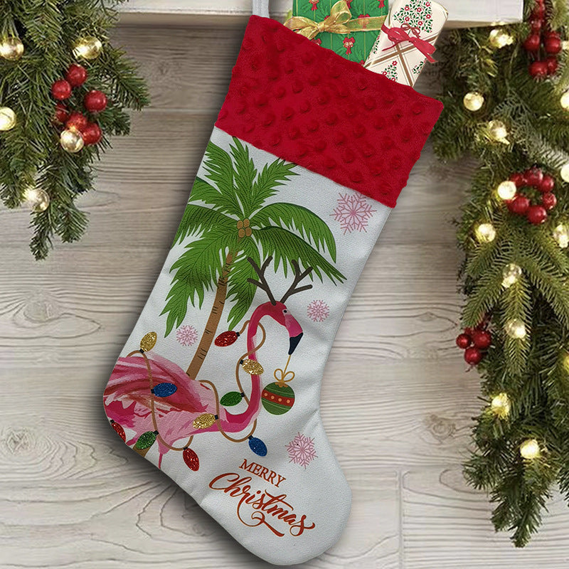 Pink Flamingo Christmas Stockings