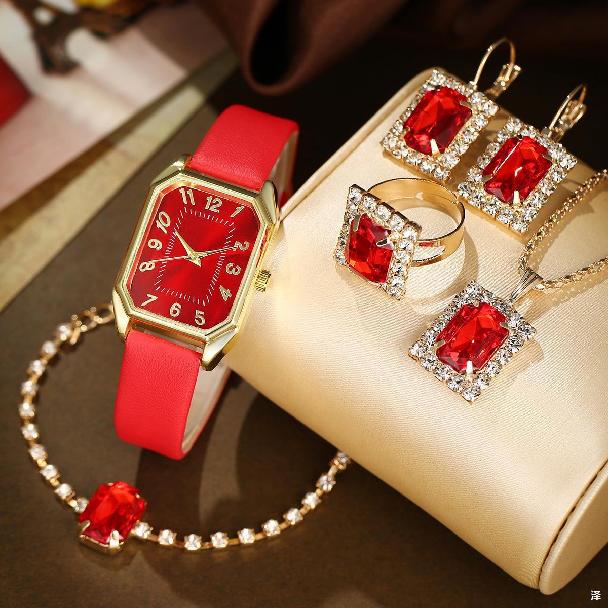 Fabbu SparkleTime™ Rhinestone Jewelry Watch Sets – 4 & 5 Piece Glam Sets
