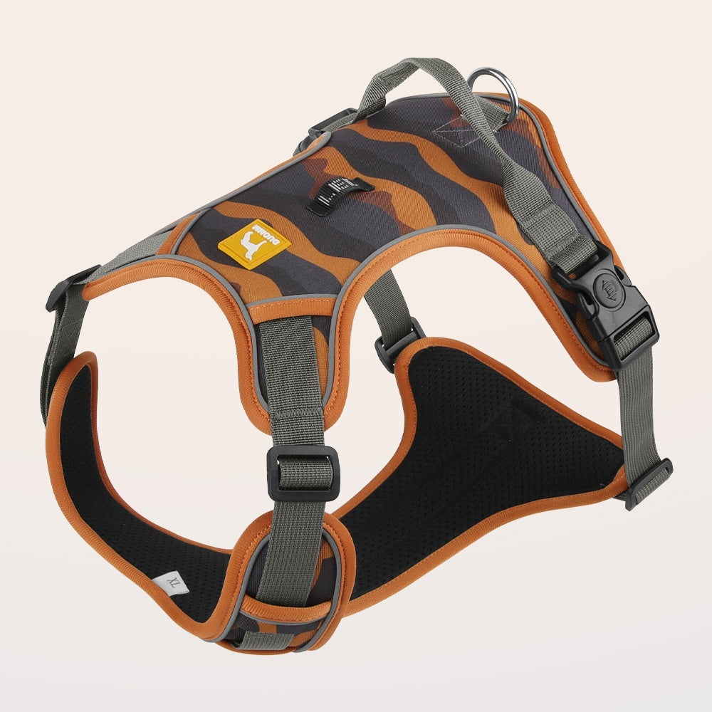Adjustable No-Pull Dog Harness with Safety Handle – Breathable Outdoor Vest for Small to Large Dogs