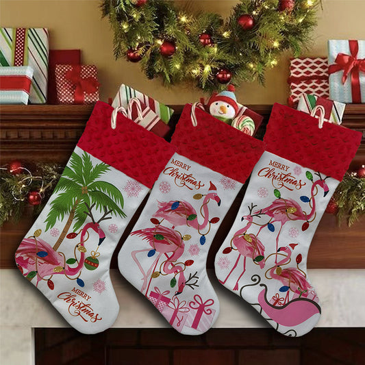 Pink Flamingo Christmas Stockings