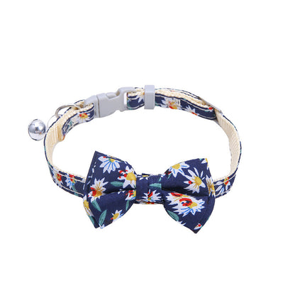 Collar For Small Dogs Christmas Quick Release Plaid Bow Tie Collar Necklace Cat Gato Colar Safety Elastic Bowtie With Bell