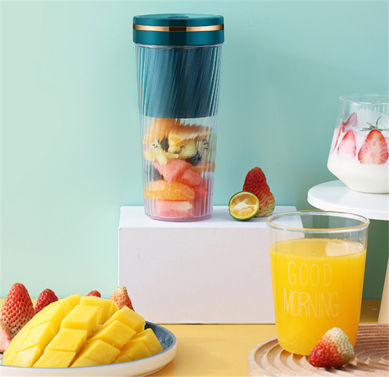 "Blend On-The-Go with our Portable Mini Home Blender on the go Cup!
