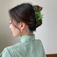 Hairpin,  Green Bamboo clip,Banana Clip