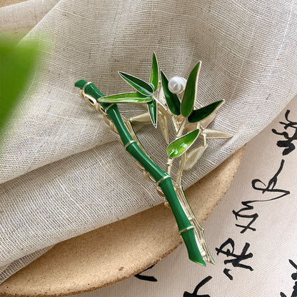 Hairpin,  Green Bamboo clip,Banana Clip